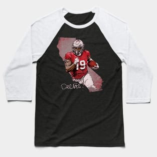 Deebo Samuel San Francisco City Map Baseball T-Shirt